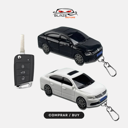 BlazeGuard Key – Diseño Alemán/compatible con Virtus, Vento, Jetta (DZ-3T)